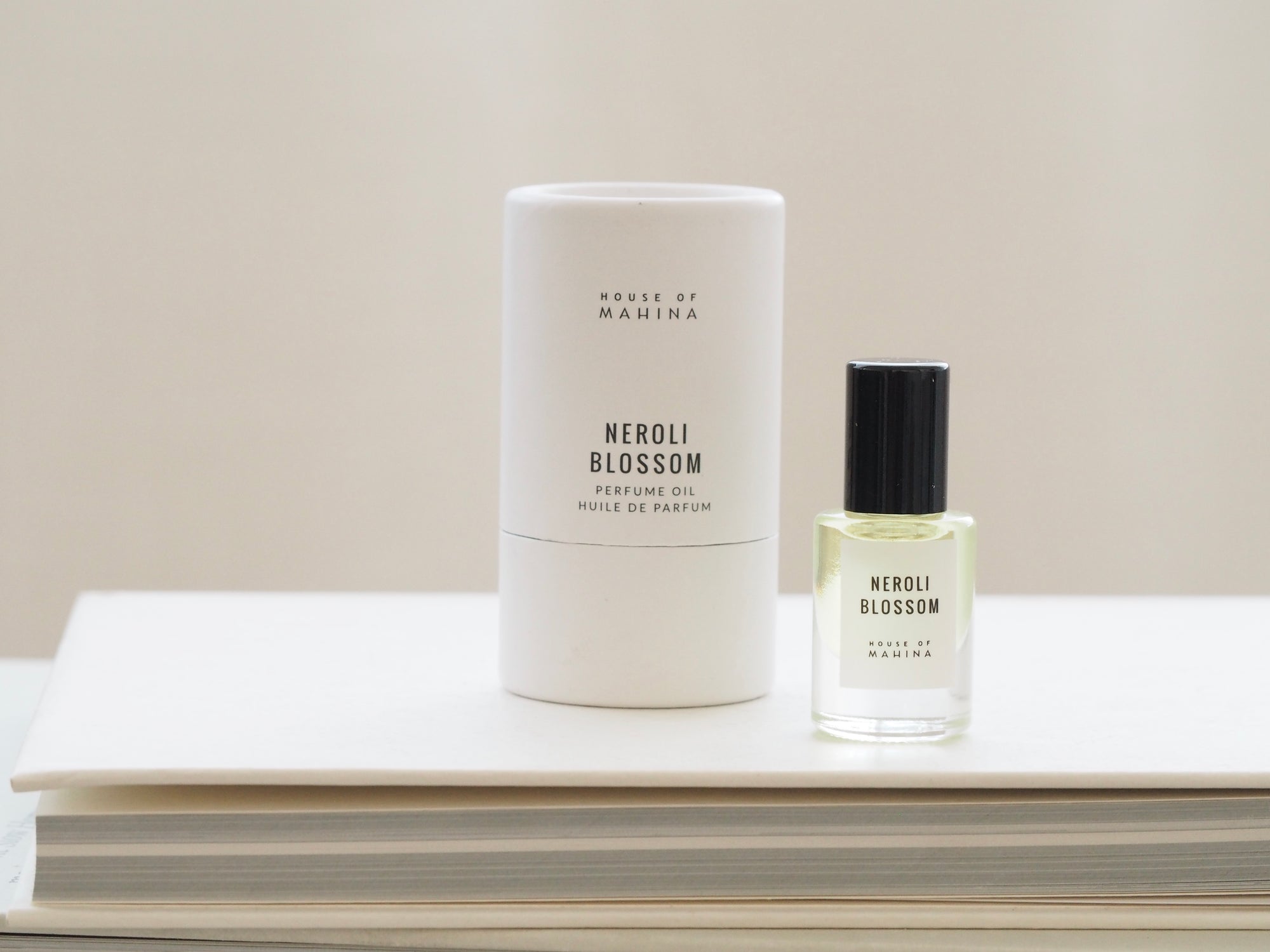 House of Mahina Neroli Blossom Perfume Oil  and Packaging