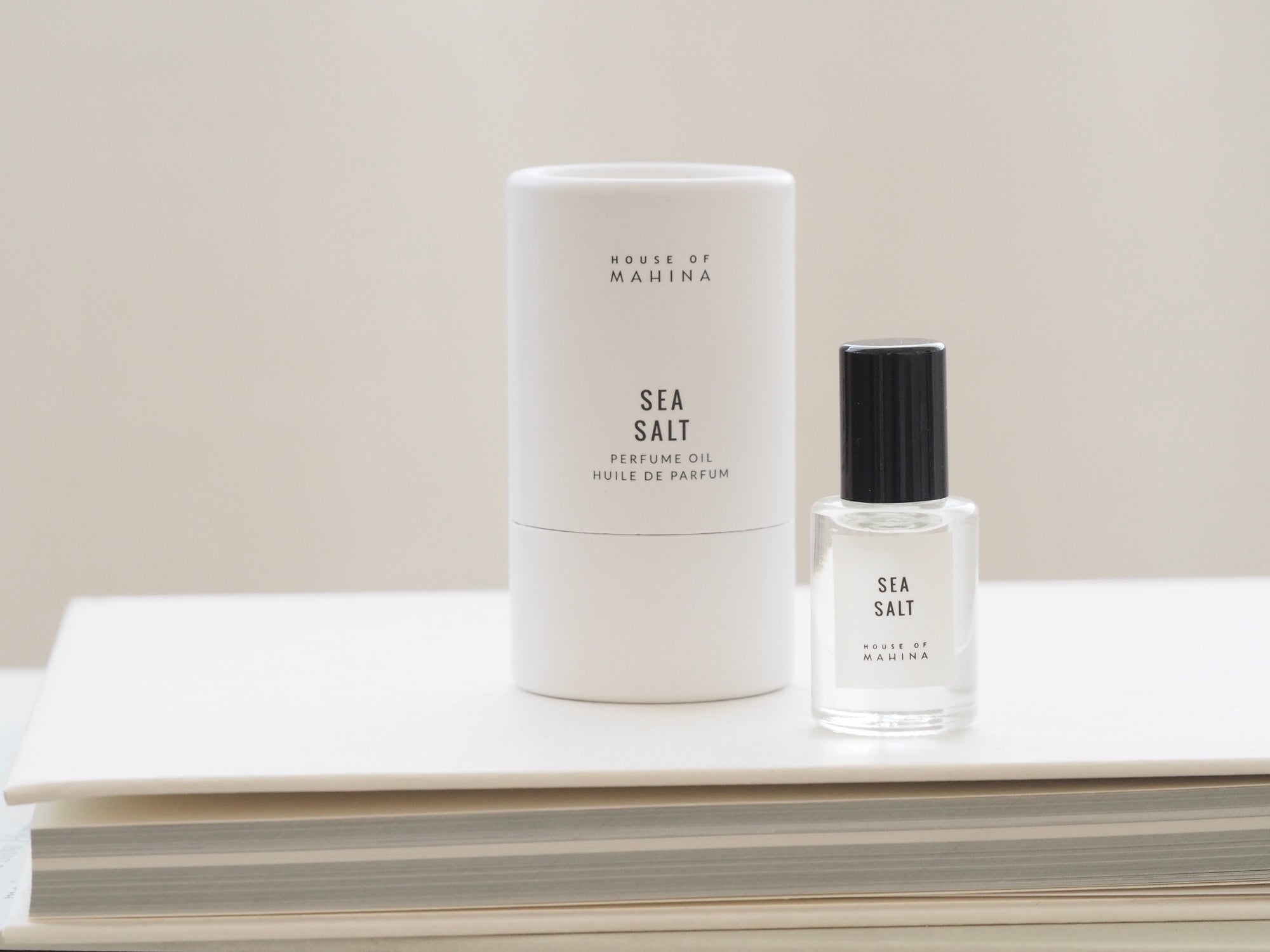 House of Mahina Sea Salt Perfume Oil  and Packaging
