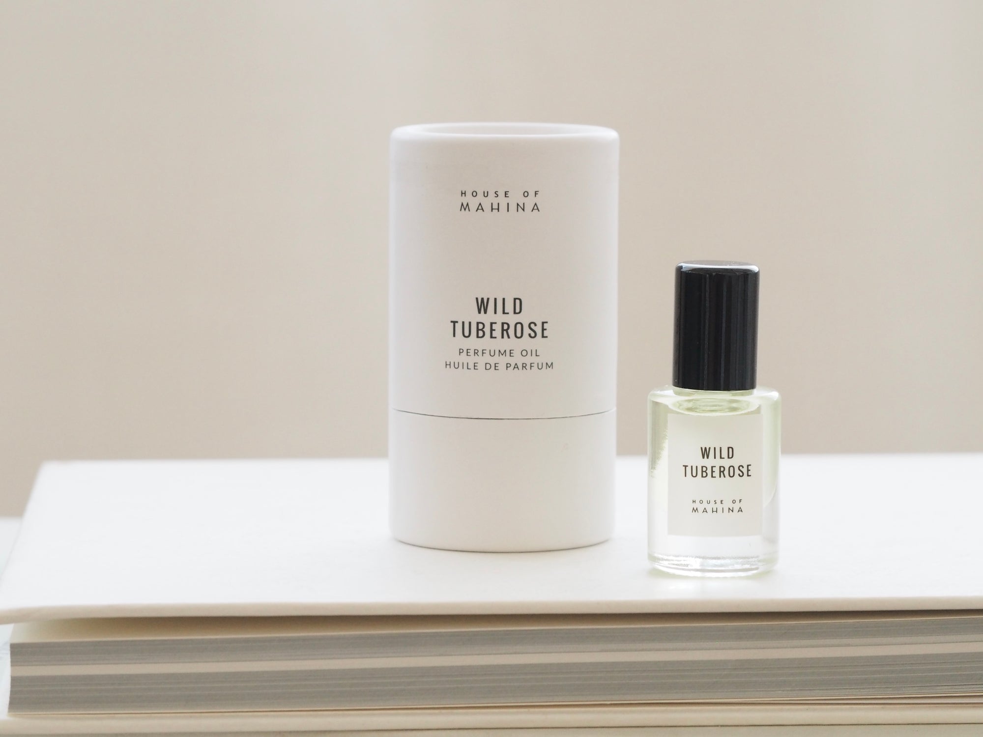 House of Mahina Wild Tuberose Perfume Oil  and Packaging